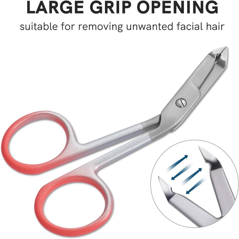 Cut it Professional Scissor Tweezer - Premium Quality Stainless Steel Tweezers with Handles, Larger Grabbing Surface Area, Precision Eyebrow Tweezers for Women and Men Facial Hair - Image 4